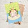 Valenitine Anniversary Wedding Engagement Cute Hares Card