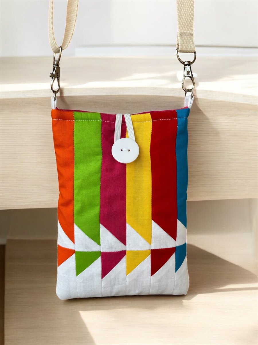 Patchwork Mobile phone crossbody bag