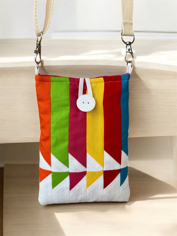 Patchwork Mobile phone crossbody bag