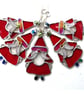 Santa Father Christmas Tree Stained Glass Suncatcher Xmas decoration - Image 8