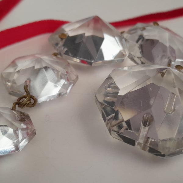 Vintage Chandelier Shimmering Crystals