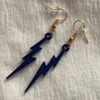 Rick - Blue Lightning Bolt Earrings 