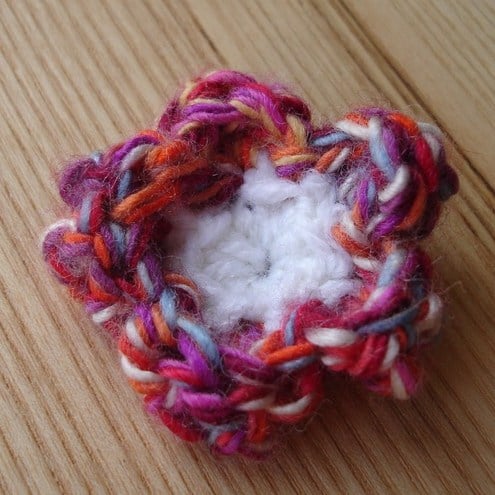 Crochetted Flower Brooch