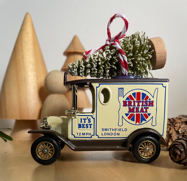 Vintage Christmas decoration BRITISH MEAT