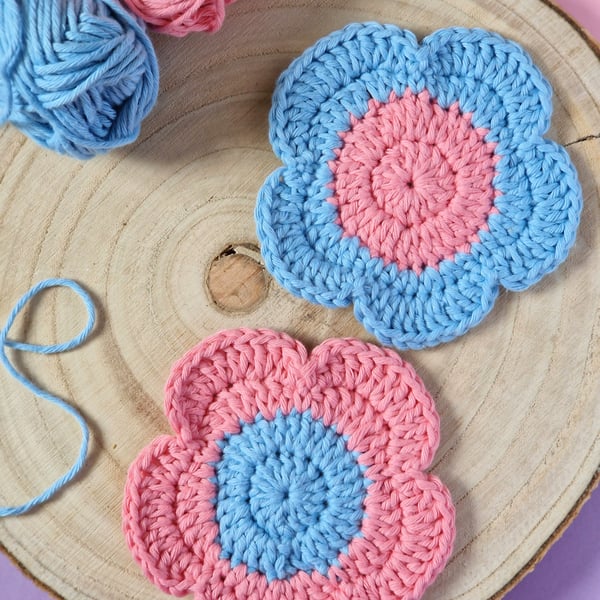 Flower Coasters Set of 2, Housewarming Gift, Mothers Day Gift, Flower Decor