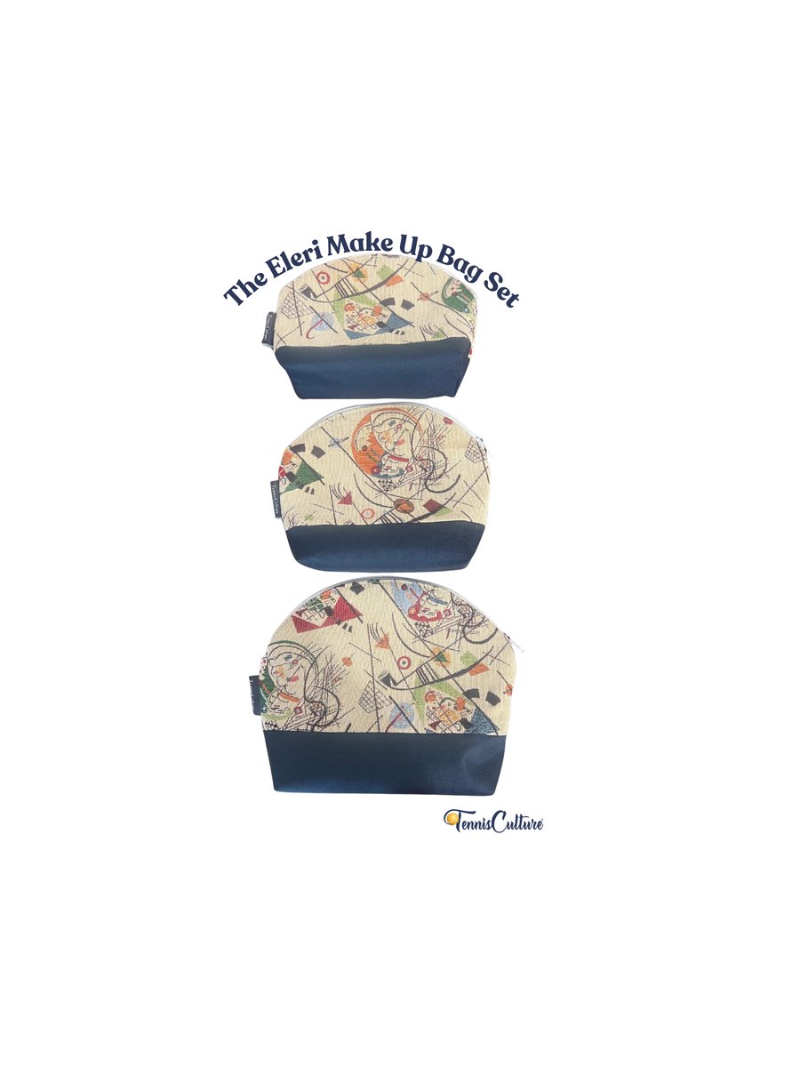 The Eleri Make Up Bag Set by TennisCulture™ 
