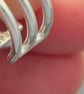 Sterling Silver Three Row Ear Cuff   - Image 3