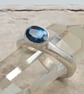 Hand Forged London Blue Topaz Sterling Silver Ring - Size M - Image 8