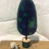 Cotton reel tree - tall District line green Moquette 