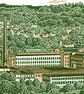 Saltaire A3 poster-print - Image 2