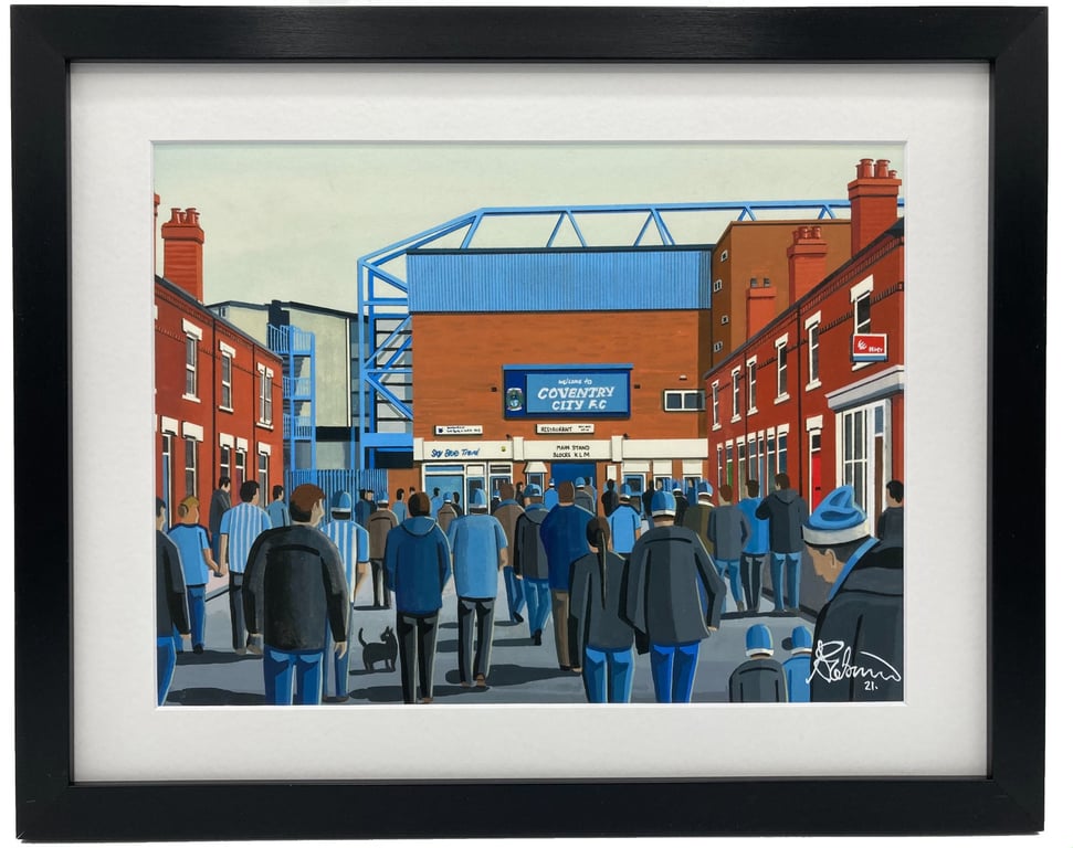 Coventry, Framed & Unframed Art Print City Football Club FC, Highfield Rd Gift