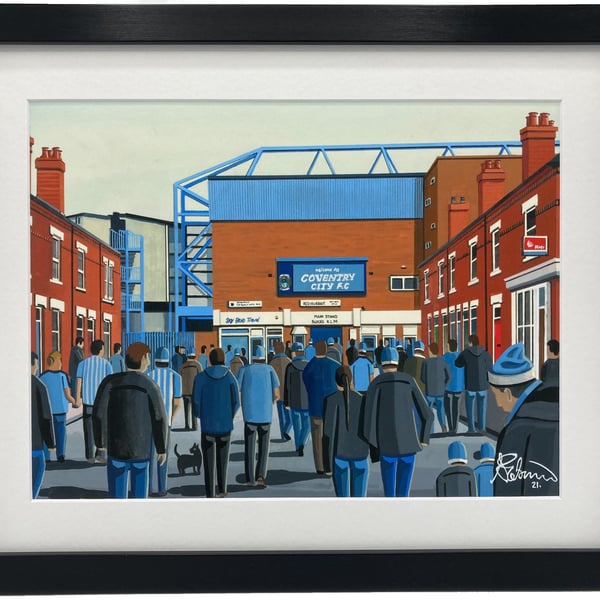 Coventry, Framed & Unframed Art Print City Football Club FC, Highfield Rd Gift