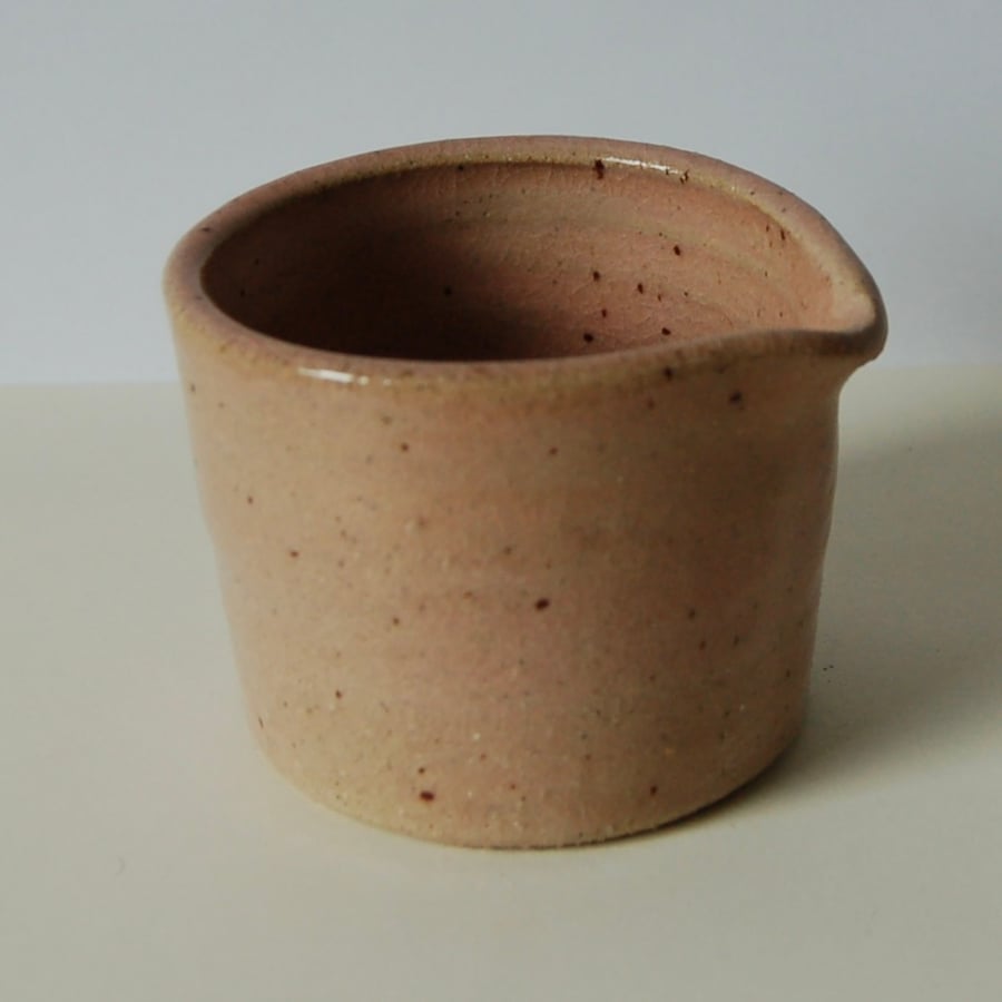 On trend blush pink cream or milk pourer 