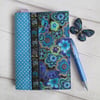 A6 Reusable Butterflies & Dragonflies Patchwork Notebook or Diary Cover