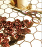Heart buttons SECONDS - 30mm - red marble effect - Image 3