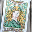 Blodeuwedd Tea towel 