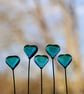 5 hearts stained glass suncatcher ornament - Image 4