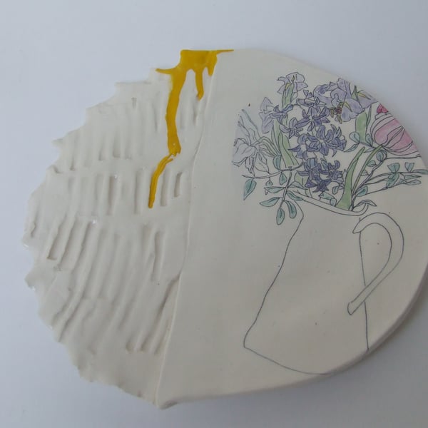 The Medium Plate - Cardboard Ceramics in Spring