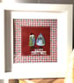 Handmade Christmas Bird Framed Art, Festive Keepsake Gift - Image 3