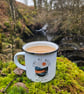 Mountain lover mug, Enamel hiking mug, perfect gift for outdoor lovers. - Image 5