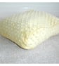 Tempur Pedic Original Contour Travel Neck Pillow Cover Yellow Minky Fleece Dots