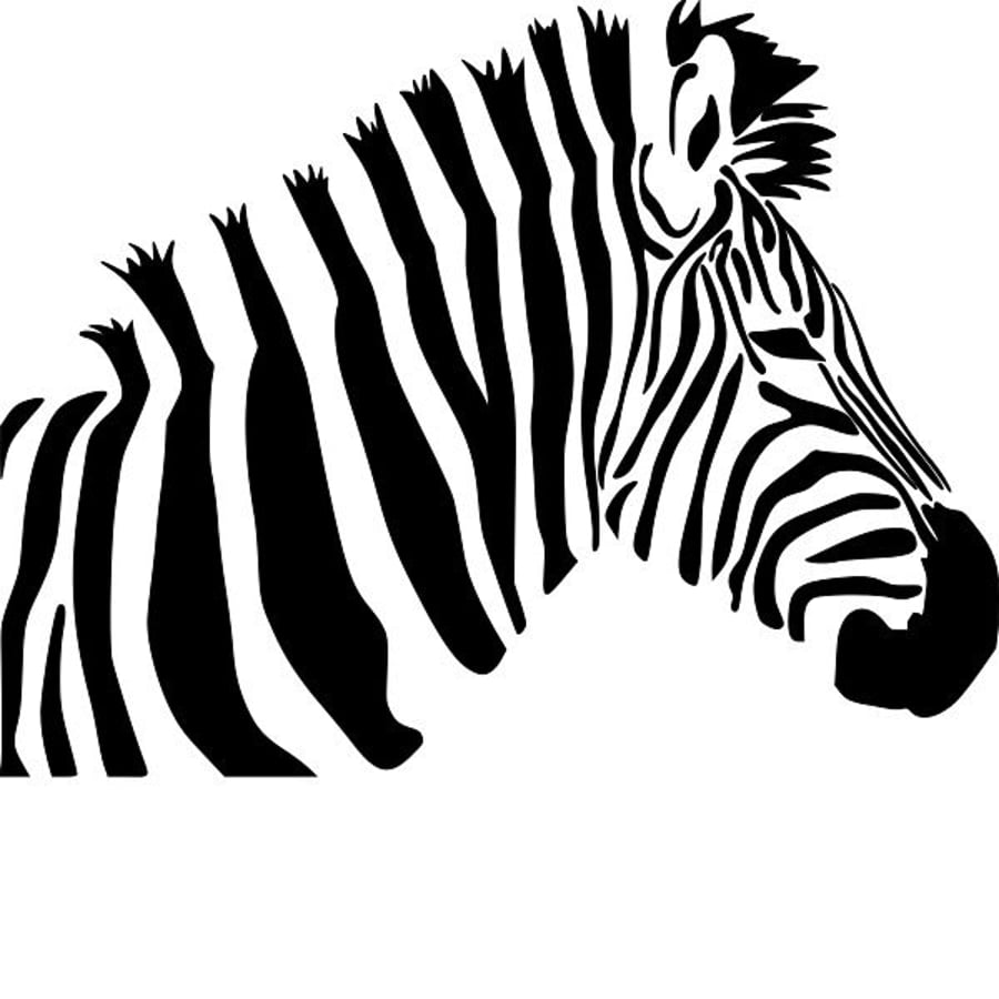 Zebra Stencil - RE-USABLE 9 X 7 inch