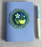 Hand Embroidered Little Bird Notebook and Pen Set  - Image 1
