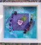 Passionate Purple Beaded Damselfly Frame - Image 1