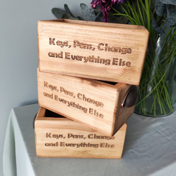 Handmade Wooden Tidy Tray
