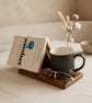 Wooden Book Stand Tray, Reading Desk Organizer, Mug Holder, Minimalist Decor
