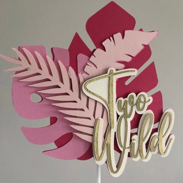 Two Wild Birthday Cake Topper