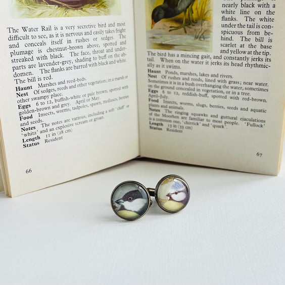 Birdwatcher Cufflinks, Nature Wildlife Gift for Him