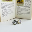 Birdwatcher Cufflinks, Nature Wildlife Gift for Him