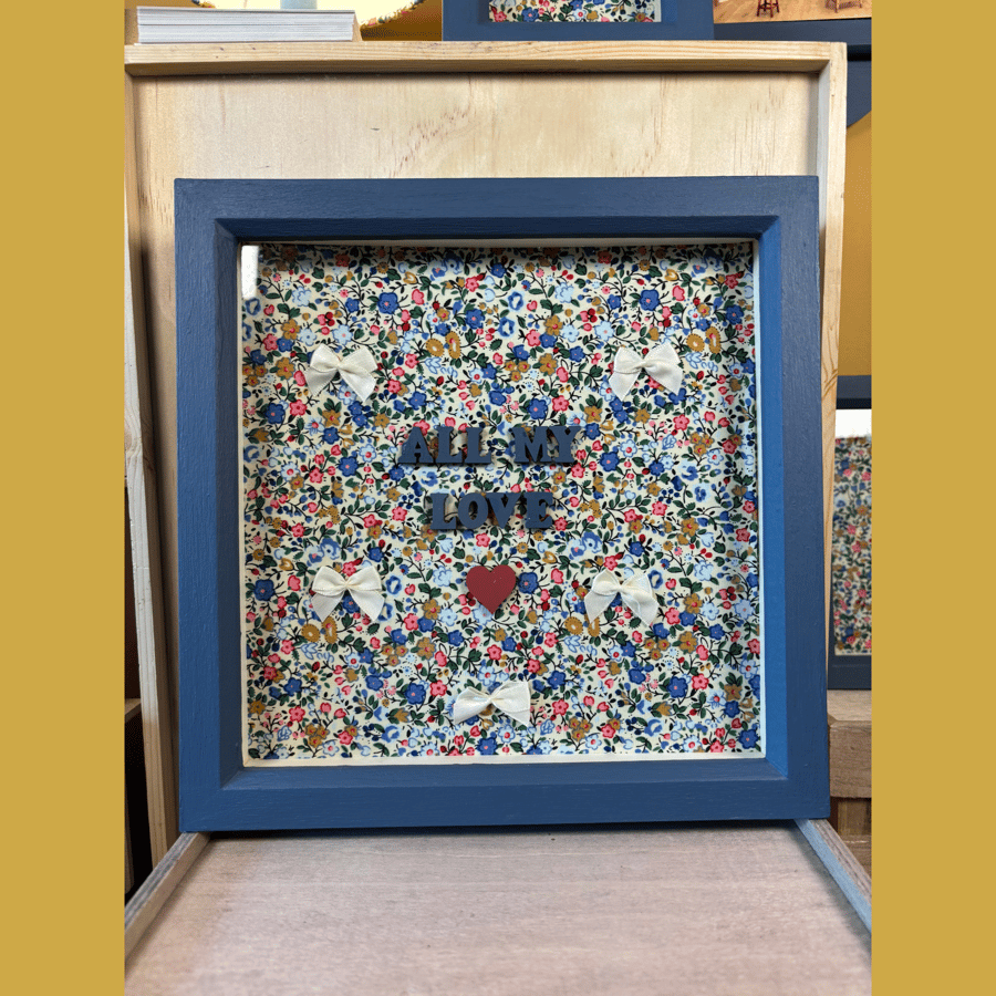 The Charlie 'All My Love' Large Deep Box Frame