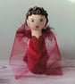 Scarlett O'Hara wooden peg doll. - Image 3