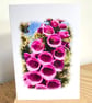 Blank Card A6 Portrait - Foxglove