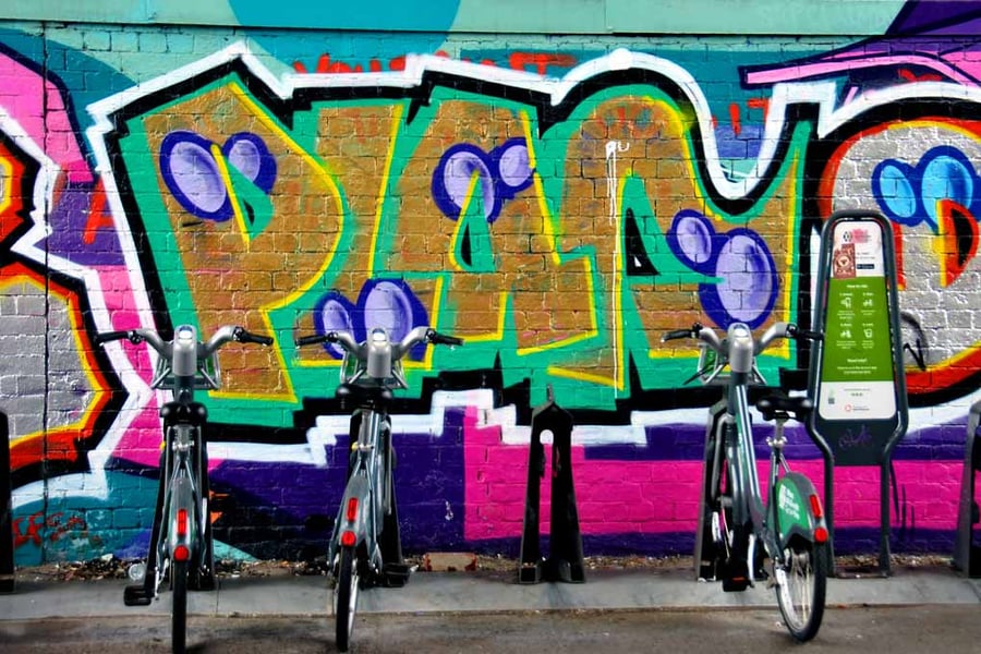 Street Art Graffiti Mural Digbeth Birmingham UK Photograph Print