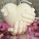 Heart 3d shape candle