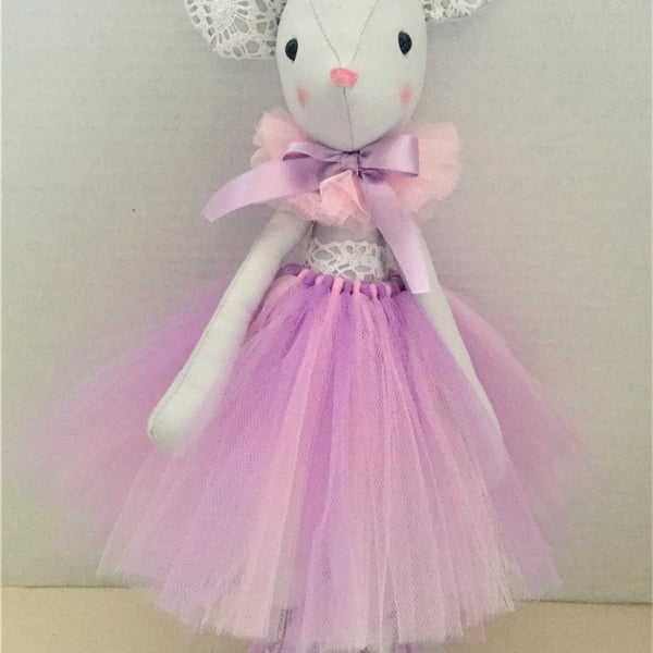 Ballerina Mouse with Tutu and Crown
