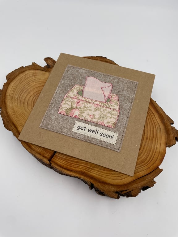 Appliqué get well card
