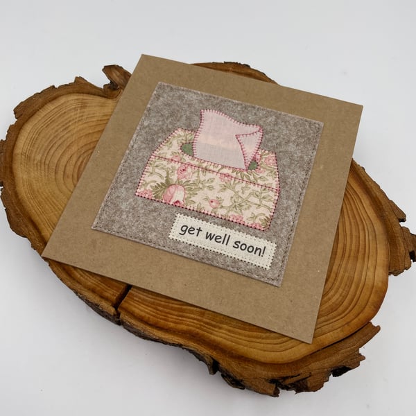 Appliqué get well card