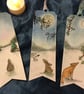 3 Handmade Christmas Animals Bookmarks - Image 1