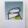 APRIL SALE - A4 British Bird Print - Bluetit   