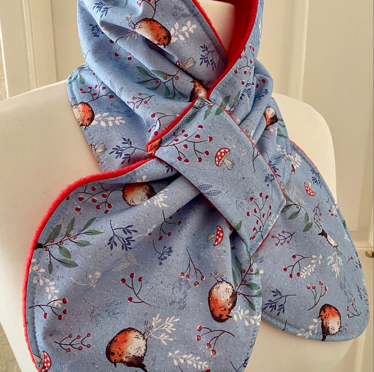 thumbnail image 2 of Rydale Men's Fleece Neck Gaiter - Drawstring Face Warmer & Snood - Animal Print 2 of 5