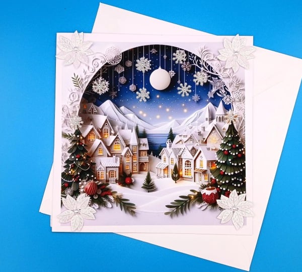 Large Christmas Card, Wife Husband, Parents,Sister,Family