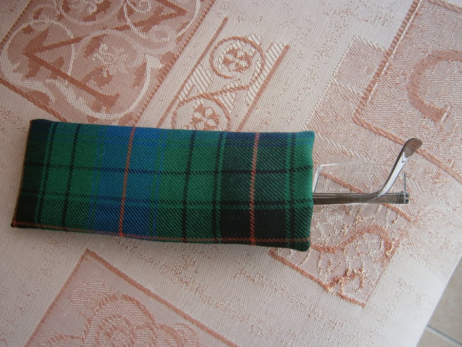 HALF PRICE SALE Tartan glasses case