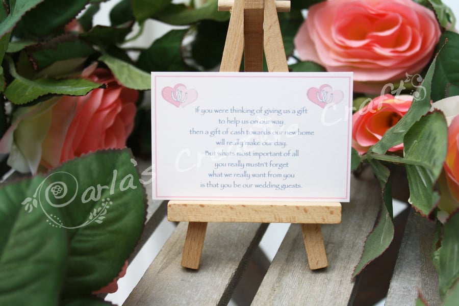 Horseshoe Wedding Money Poems