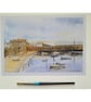  Art print of Mousehole Harbour  Cornwall from original watercolour painting A4 - Image 5