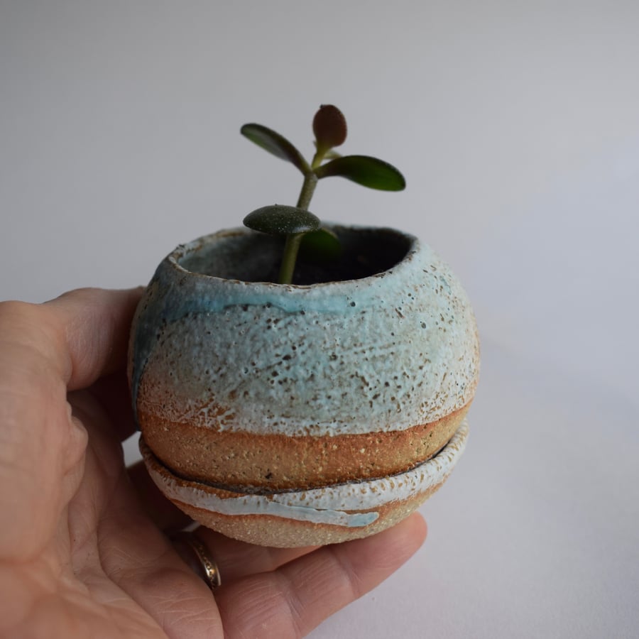 Ceramic Pebble Planter 