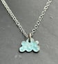 Cloud Pendant, enamel pendant, small cloud pendant, enamel jewellery, enamel,  - Image 3
